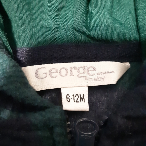 Kids George Green And Black Onesie, Unisex, Size 6-12 Months 23" L - Picture 3 of 13